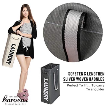Caroeas Slim Laundry Hamper for Space Saving and Style