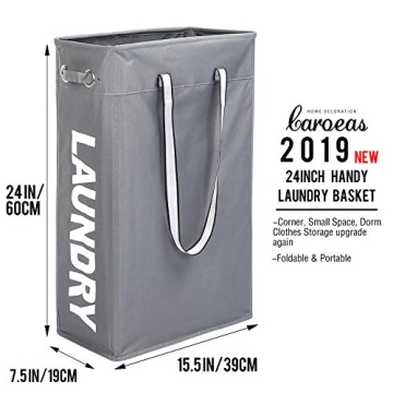 Caroeas Slim Laundry Hamper for Space Saving and Style