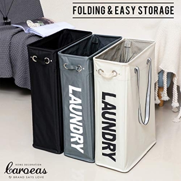 Caroeas Slim Laundry Hamper for Space Saving and Style