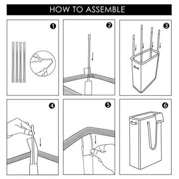 Caroeas Slim Laundry Hamper for Space Saving and Style