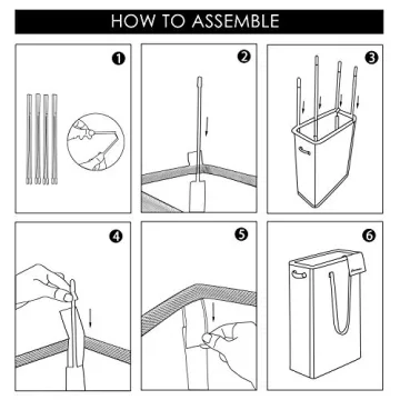 Caroeas Slim Laundry Hamper for Space Saving and Style
