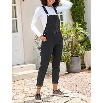 LookbookStore Women's Bib Overalls for Spring Summer Fashion
