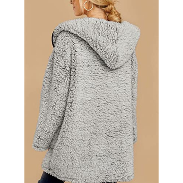 Dokotoo Women's Winter Hooded Fleece Coat for Cozy Comfort