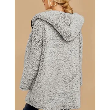 Dokotoo Women's Winter Hooded Fleece Coat for Cozy Comfort