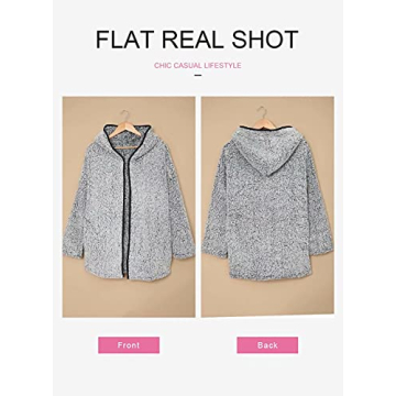 Dokotoo Women's Winter Hooded Fleece Coat for Cozy Comfort