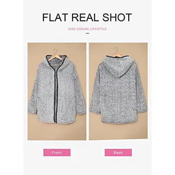 Dokotoo Women's Winter Hooded Fleece Coat for Cozy Comfort