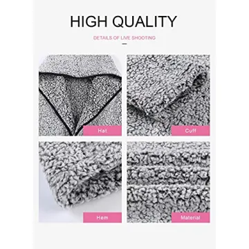 Dokotoo Women's Winter Hooded Fleece Coat for Cozy Comfort