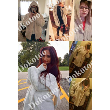 Dokotoo Women's Winter Hooded Fleece Coat for Cozy Comfort