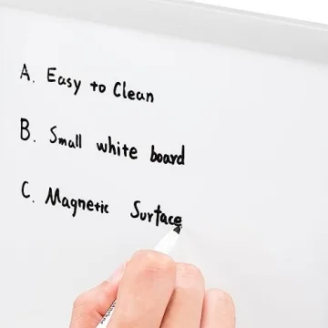 Compact Magnetic Whiteboard with Marker and Magnets