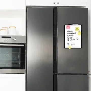 Compact Magnetic Whiteboard with Marker and Magnets