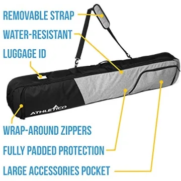 Athletico Peak Padded Snowboard Bag - Durable & Stylish Gear Protection