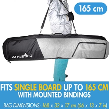 Athletico Peak Padded Snowboard Bag - Durable & Stylish Gear Protection