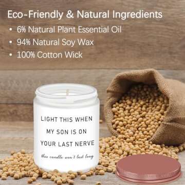 Homslover Daughter in Law Candles - Humorous Lavender Gifts for Every Occasion