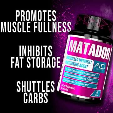 Project AD Matador Muscle Builder for Enhanced Pumps and Growth (60 Capsules)