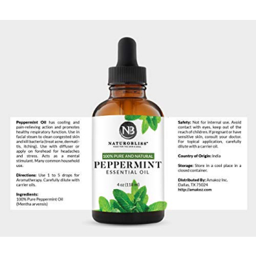 NaturoBliss Peppermint Essential Oil for Aromatherapy