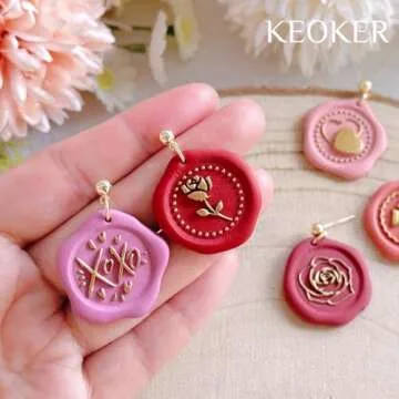 Keoker Valentine's Polymer Clay Cutters and Stamps