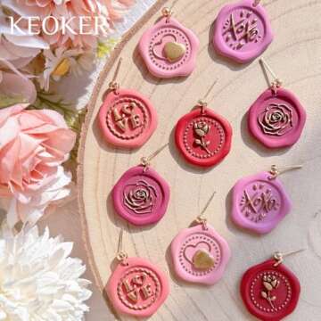 Keoker Valentine's Polymer Clay Cutters and Stamps