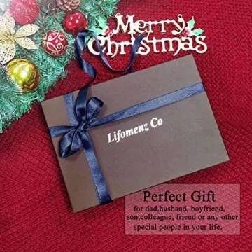 Lifomenz Wooden Watch Box for Men with Valet Drawer