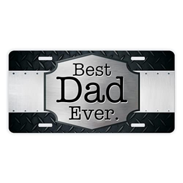 ThisWear Dad Automotive Vanity Plate Best Dad Ever Birthday Gifts for Dad Gifts from Daughter or Son...