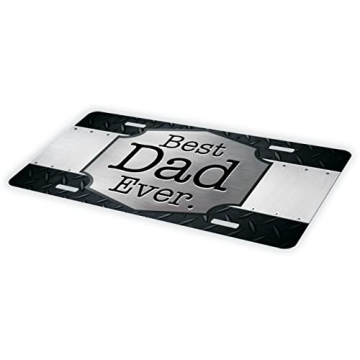 ThisWear Best Dad Ever Vanity Plate for Cars