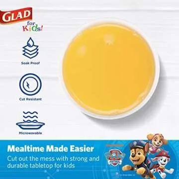 Glad for Kids Paw Patrol Paper Cups Disposable Paper Cups, Blue, 20 Count for Kids Paw Patrol Paper Plates | Disposable Paw Patrol Plates for Kids