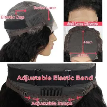 Deep Wave Lace Front Wigs Human Hair for Black Women Curly Human Hair Wig Wet Wavy Wear and Go Glueless Wigs Pre Plucked Bleached Knots Brazilian Virgin Wig with Baby Hair Natural Color 18 Inch