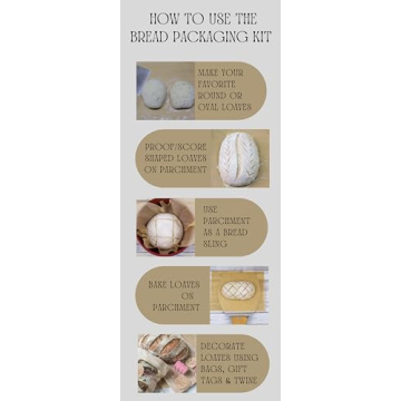 Bread Packaging Kit for Homemade Gifts with Parchment Paper