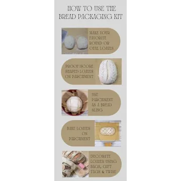 Bread Packaging Kit for Homemade Gifts with Parchment Paper