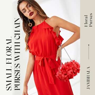 JAMBHALA Elegant Evening Purse for Parties and Weddings