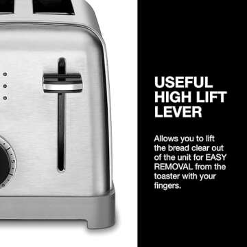 Cuisinart Chrome Toaster with 6 Browning Settings