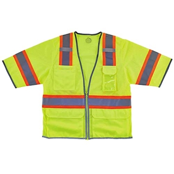 Hi-Vis Class 3 Surveyor Vest - Ergodyne L-XL