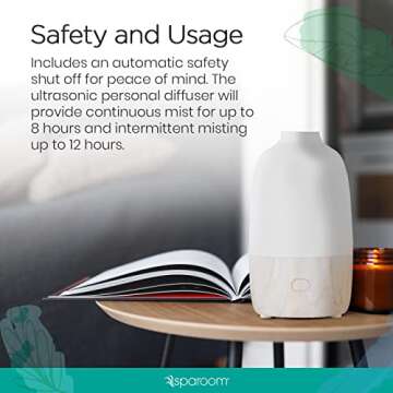 SpaRoom Ultrasonic Essential Oil Diffuser - 200 mL