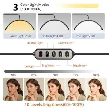 Lash Light for Eyelash Tech - Adjustable Color & Brightness