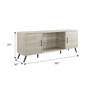 Walker Edison Saxon TV Stand for TVs up to 65 inches 60 inches