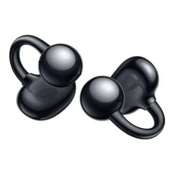 HUAWEI FreeClip Black Wireless Earbuds - Open Ear Bluetooth Earphones with Long Lasting Battery & AI...