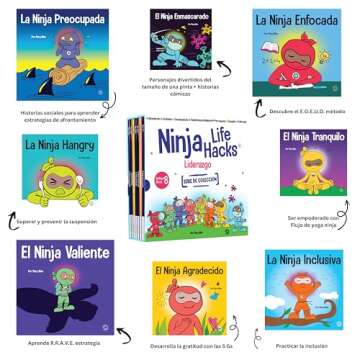 Liderazgo SERIE DE COLECCIÓN, libros 17-24: La Ninja Inclusiva, El Ninja Enmascarado, El Ninja Agra...