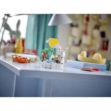 LEGO Jade Rabbit Building Toy Set, Fun Bunny Display Piece or Family Building Activity, Small Animal Toy for Boys and Girls, Great Gift for Kids Ages 8 and Up, 40643