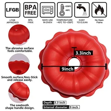 Aokinle Silicone Cake Mold for Effortless Baking