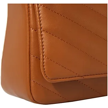 The Drop Women's Koko Chain Strap Flap Bag, Cognac, One Size