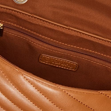 The Drop Women's Koko Chain Strap Flap Bag, Cognac, One Size