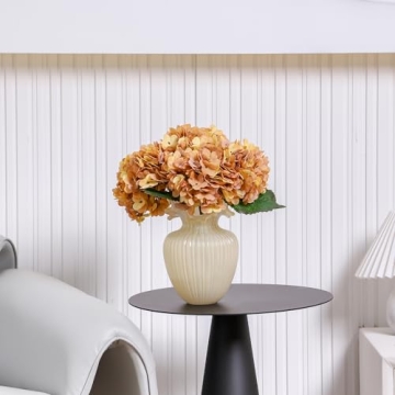 6Pcs Vintage Silk Hydrangea Flowers for Home Decor