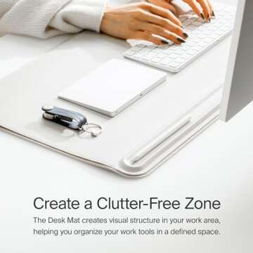 Orbitkey Premium Leather Desk Mat for Work and Gaming