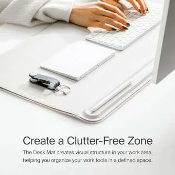 Orbitkey Premium Leather Desk Mat for Work and Gaming