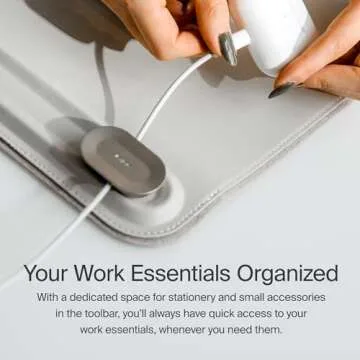 Orbitkey Premium Leather Desk Mat for Work and Gaming