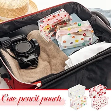 Henoyso Cute Clear Makeup Bags for Travel and Organization