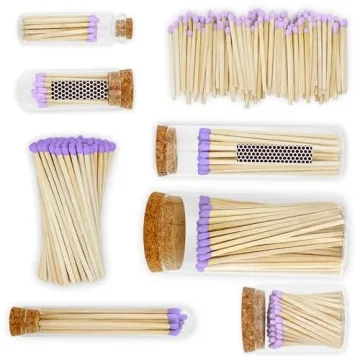 Unique Thankful Greetings 4" Lilac Matches (100 Count)