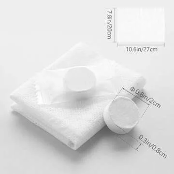 Mini Disposable Compressed Towel Portable Hand Wipe for Outdoor Camping Travel (100pcs) by Davidsons Collection