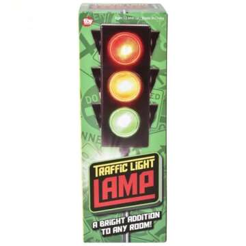 Rhode Island Novelty Eltrali 8 Inch Traffic Light Table Lamp