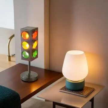 Rhode Island Novelty Eltrali 8 Inch Traffic Light Table Lamp