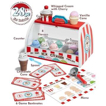 Lehoo Castle Ice Cream Toys for Toddlers - Creative Play Set